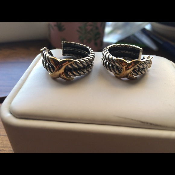 Jewelry - Classy Sterling Silver Hoop Earrings.